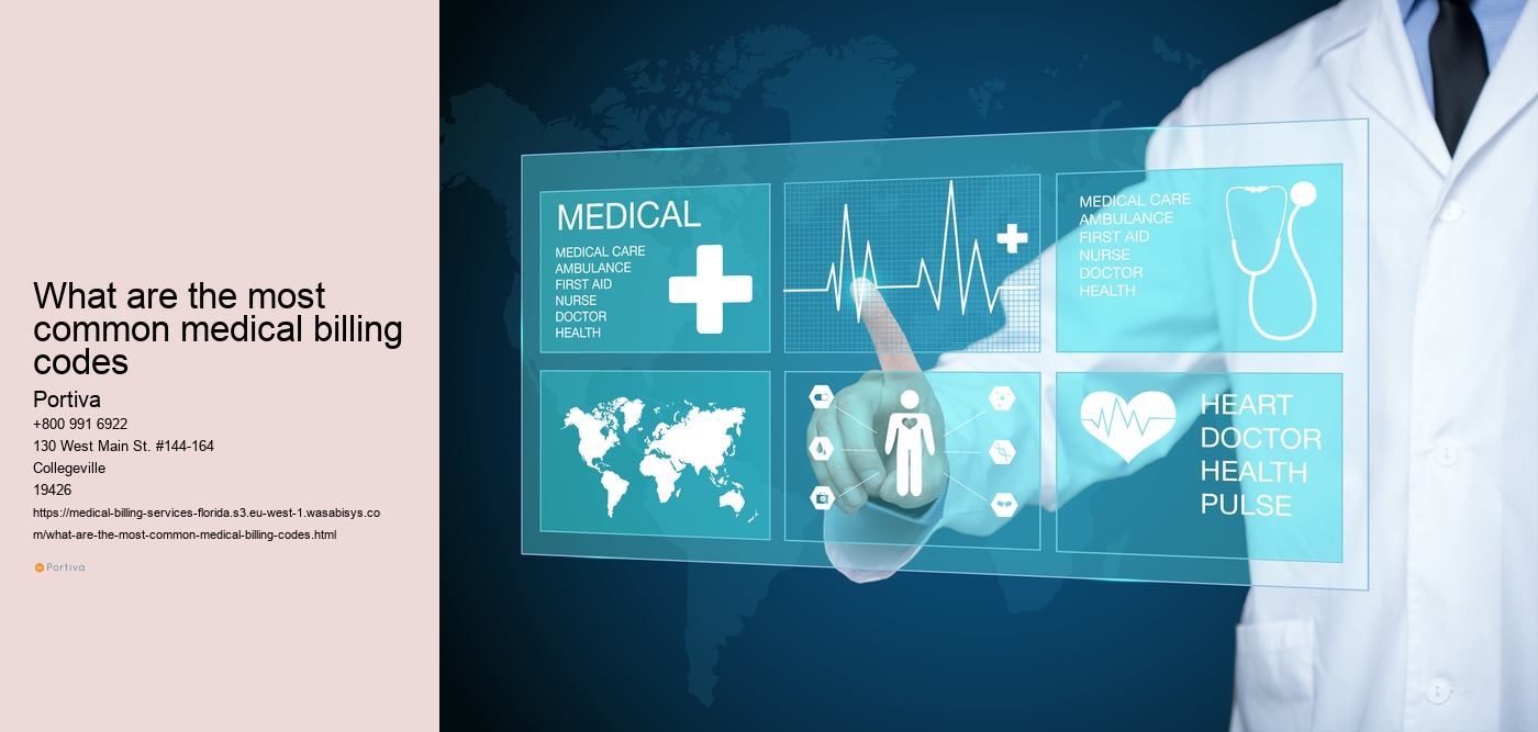 What are the most common medical billing codes